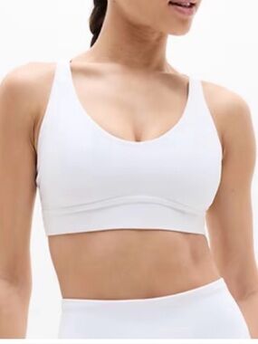 NWT Athleta White Solace Bra Size Medium for A-C Cups
